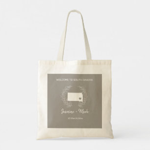 South Dakota Destination Wedding Welcome Tote Bag