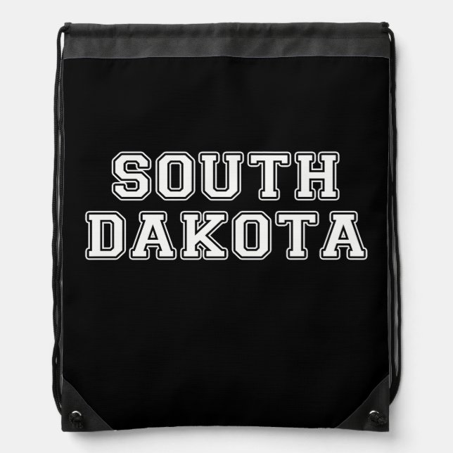 South Dakota Drawstring Bag (Front)
