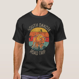 South Dakota Family Road Trip Buffalo Bison Matchi T-Shirt