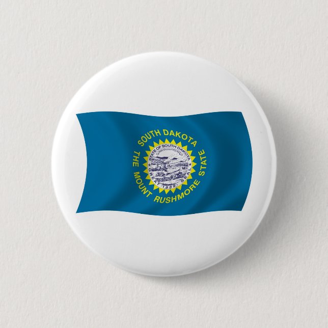 South Dakota Flag Button (Front)