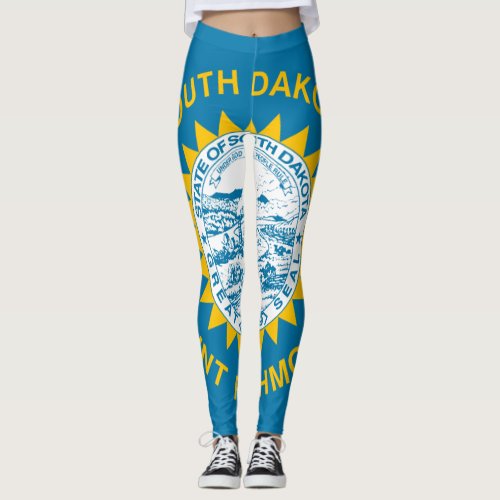 South Dakota Flag Leggings