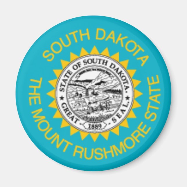 South Dakota Flag Magnet (Front)