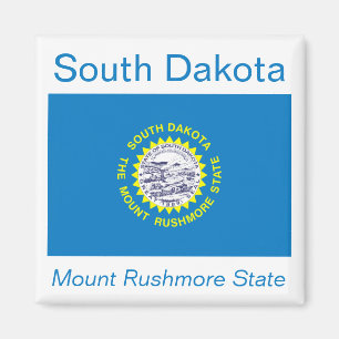 South Dakota Flag Magnet