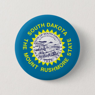 South Dakota Flag Pinback Button