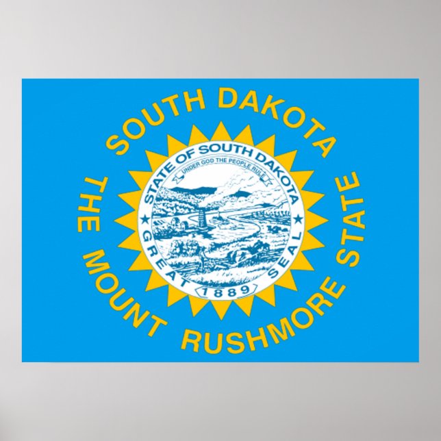 South Dakota flag Poster (Front)