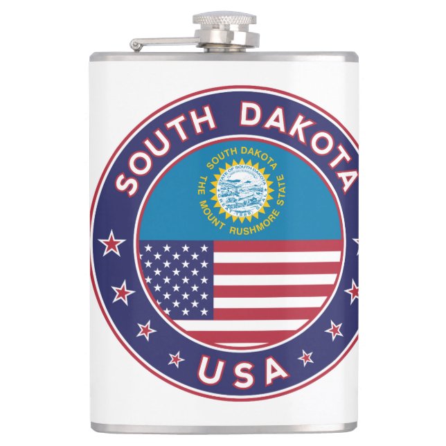 South Dakota Flask (Front)