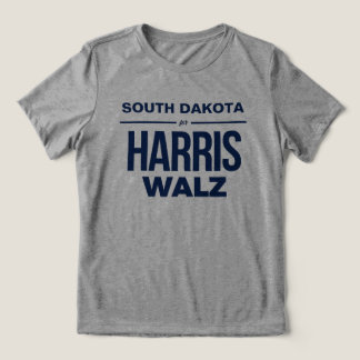 South Dakota for Harris Walz Tri-Blend Shirt