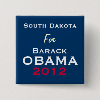 SOUTH DAKOTA For OBAMA 2012 Campaign Button