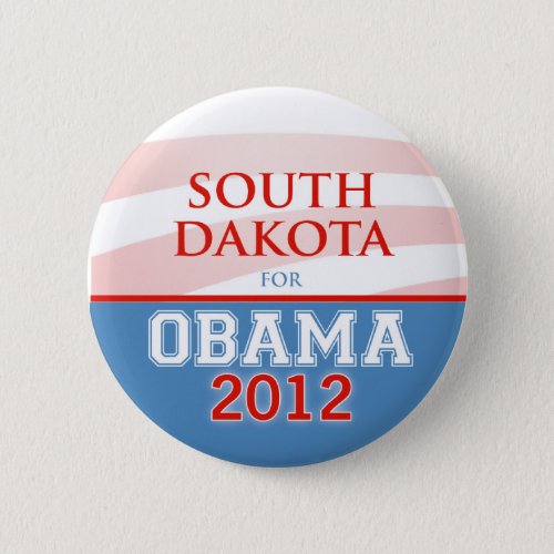 SOUTH DAKOTA for Obama 2012 Pinback Button