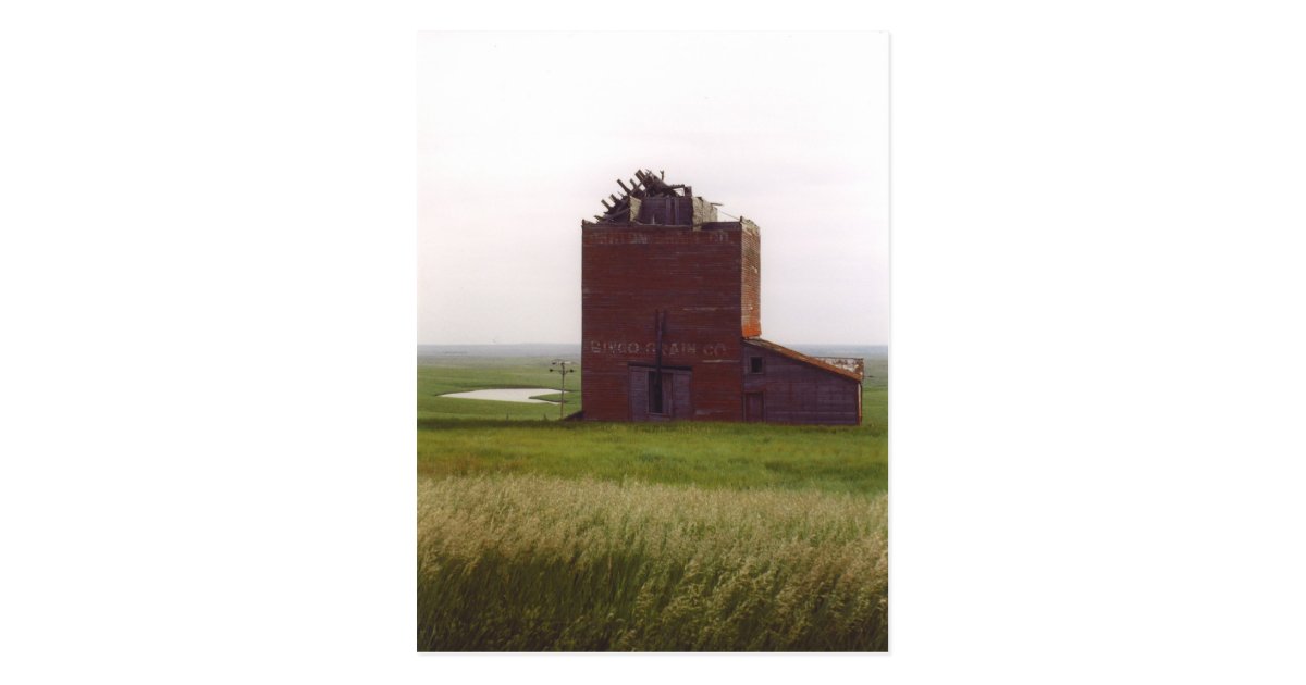 South Dakota Grain Elevator Postcard