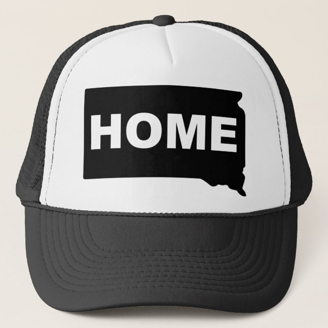 South Dakota Home Away From State Ball Cap Hat (Front)