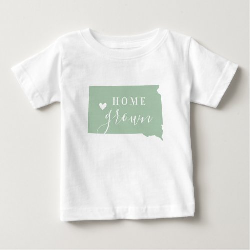 South Dakota Home Grown  Editable Colors State Baby T_Shirt