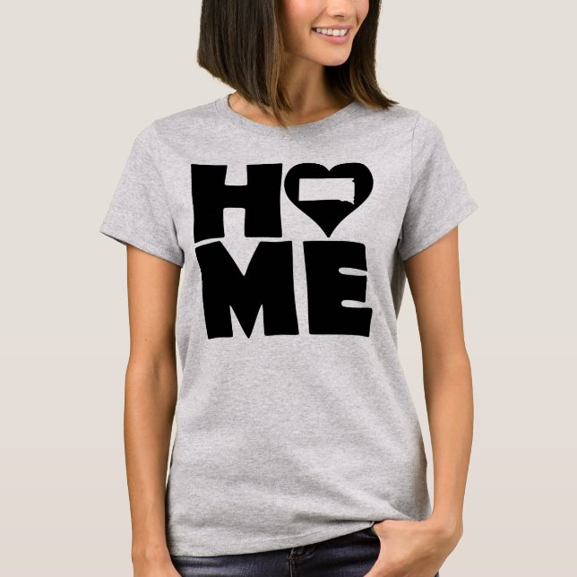 South Dakota Home Heart State Tees T-Shirt (Front)