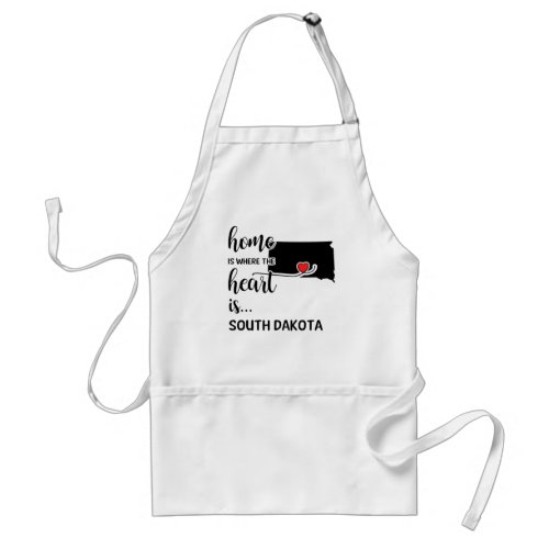 South Dakota home is where the heart is Adult Apron