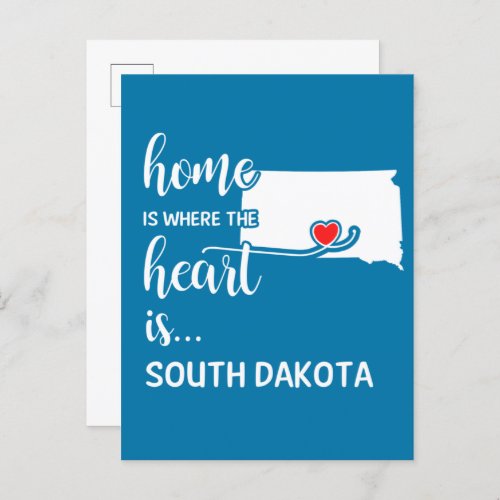 South Dakota home is where the heart is Postcard