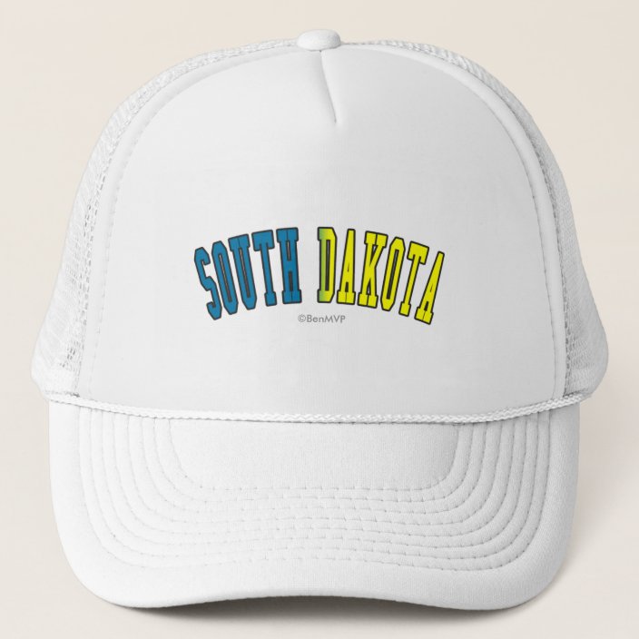 South Dakota in State Flag Colors Hat