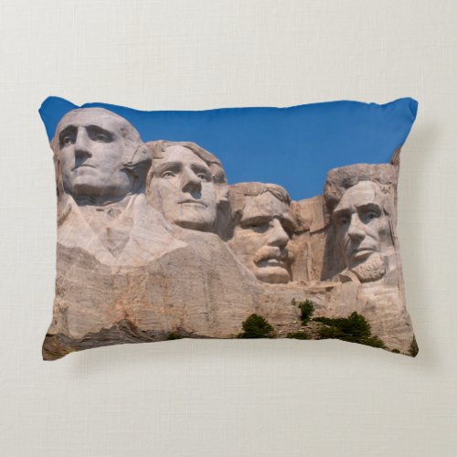 South Dakota Keystone Mount Rushmore Accent Pillow