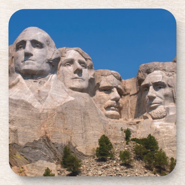 South Dakota, Keystone, Mount Rushmore Drink Coaster (Front)