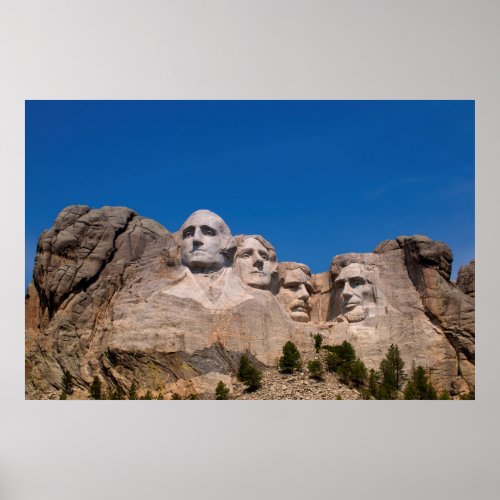 South Dakota Keystone Mount Rushmore Poster