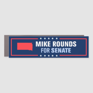 South Dakota Mike Rounds for Senate Bumper Car Magnet