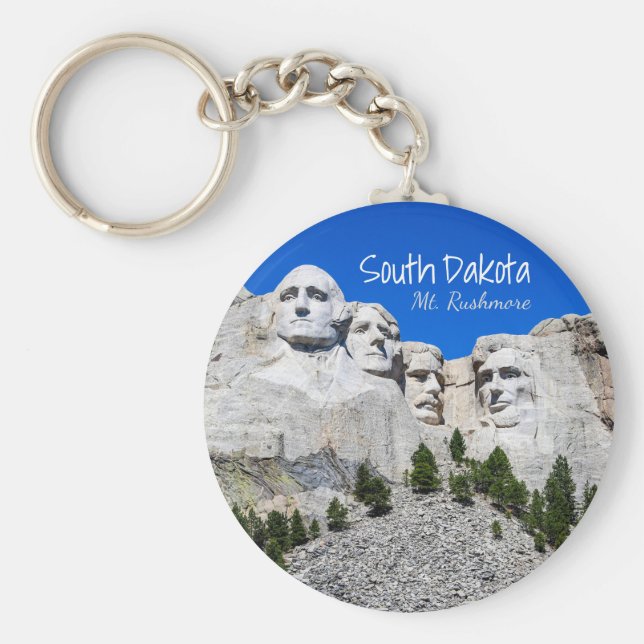 South Dakota Mount Rushmore Keychain (Front)