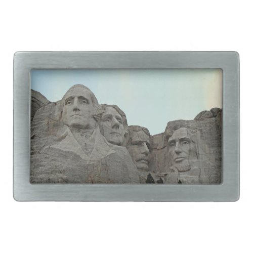 South Dakota Mount Rushmore State Rectangular Belt Buckle