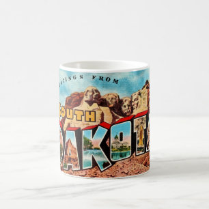 South Dakota Mt Rushmore Postcard Coffee Mug