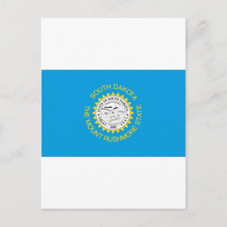South Dakota  Official State Flag Postcard