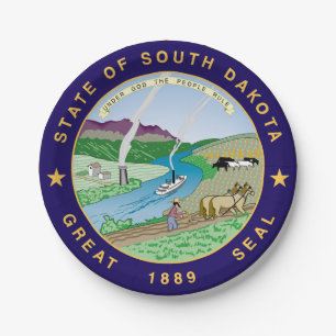 South Dakota Paper Plates