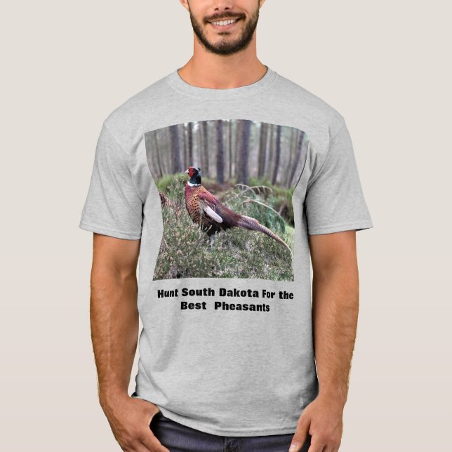 South Dakota Pheasant Hunting Men's T-Shirt (Front)