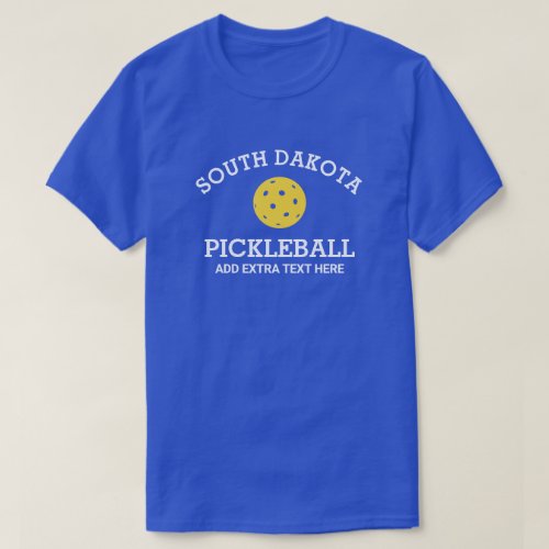 South Dakota Pickleball Club Partner Name Custom T_Shirt