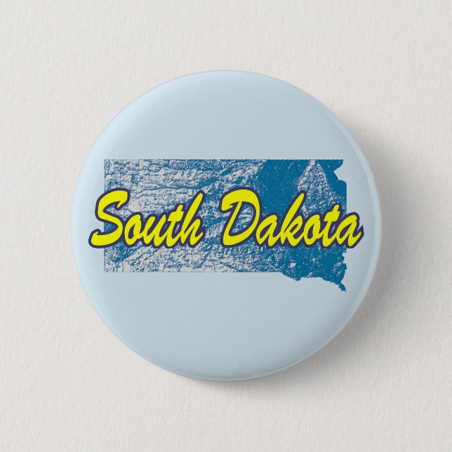 South Dakota Pinback Button (Front)