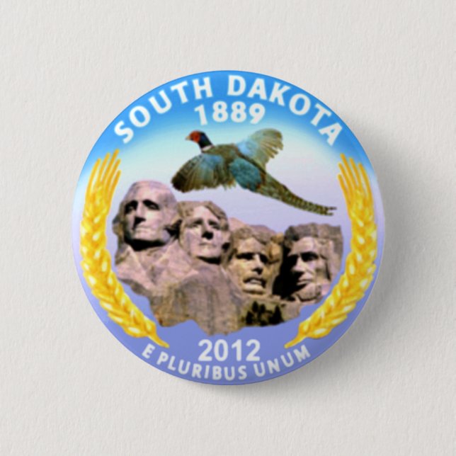 South Dakota Pinback Button (Front)