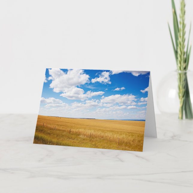 South Dakota rural landscape photograph Card (Front)