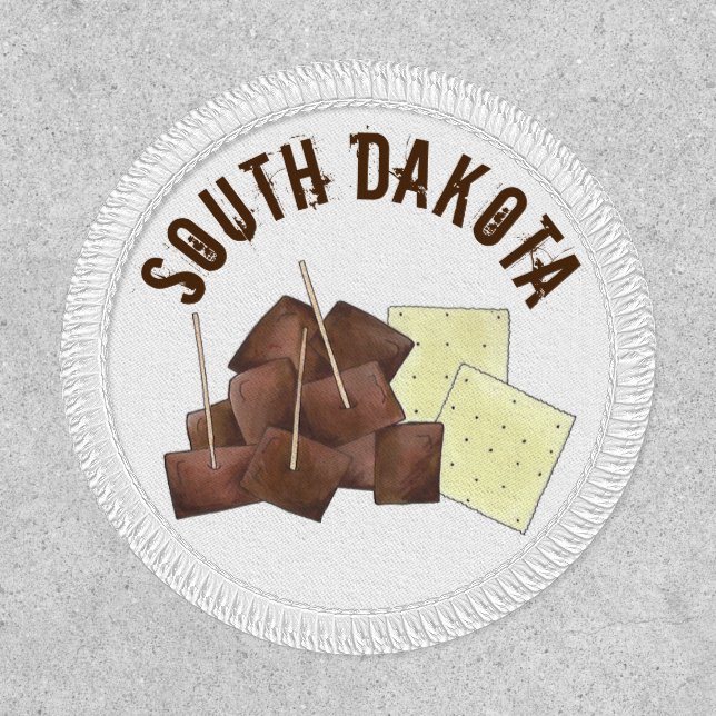 South Dakota SD Chislic Cubed Meat Food Patch (Front)