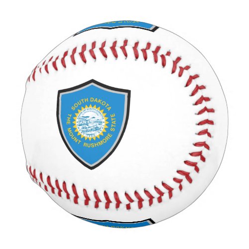 South Dakota shield flag baseball