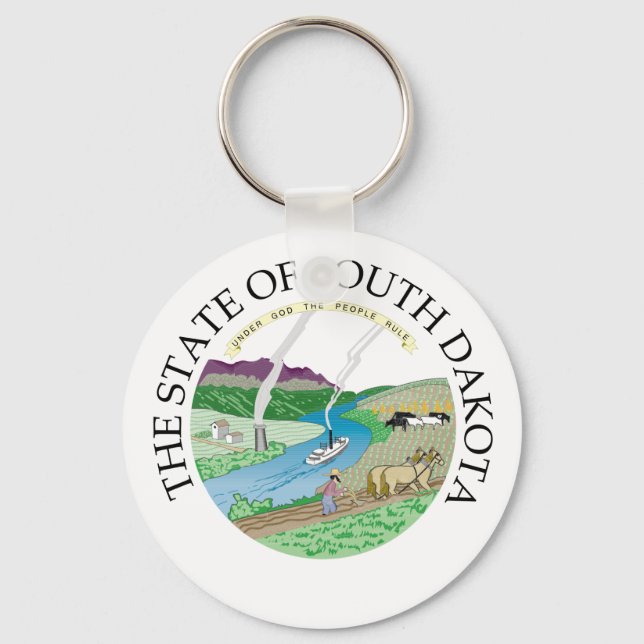 South Dakota sign Keychain (Front)