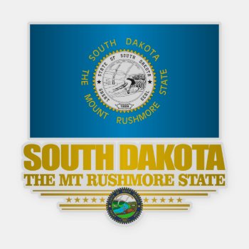South Dakota (sp) Sticker by NativeSon01 at Zazzle