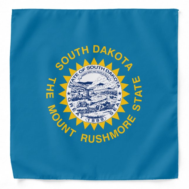 South Dakota State Flag Bandana (Front)