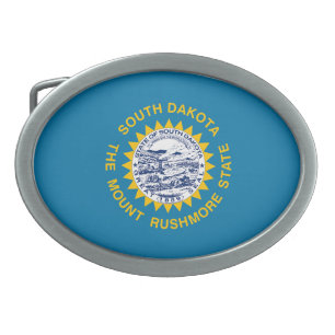 South Dakota State Flag Belt Buckle