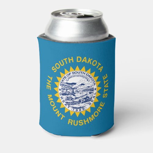 South Dakota State Flag Can Cooler