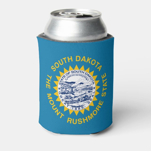 South Dakota State Flag Can Cooler (Can Back)