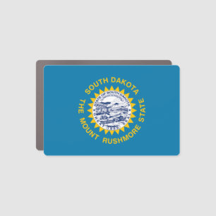 South Dakota State Flag Car Magnet