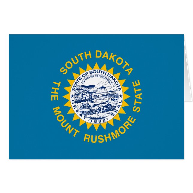South Dakota State Flag Cards (Front Horizontal)