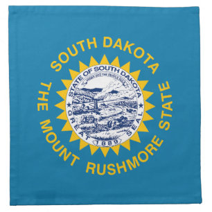 South Dakota State Flag Cloth Napkin