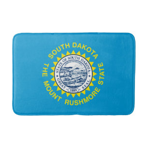 South Dakota State Flag Design Bathroom Mat
