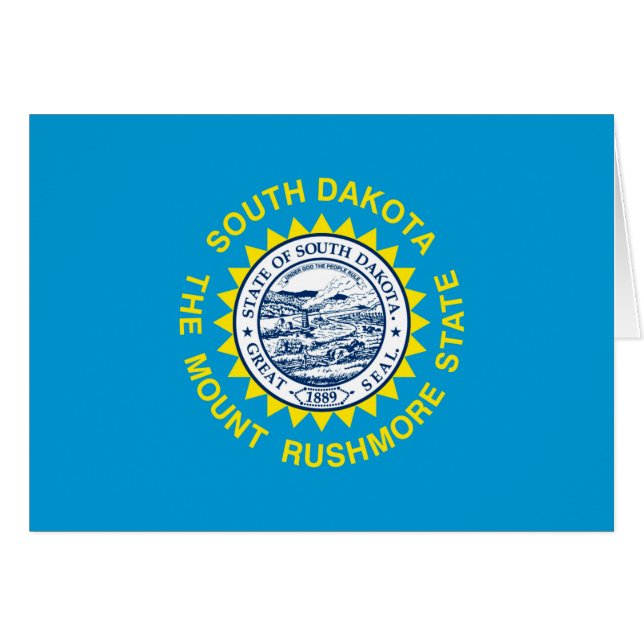 South Dakota State Flag Design Cards (Front Horizontal)