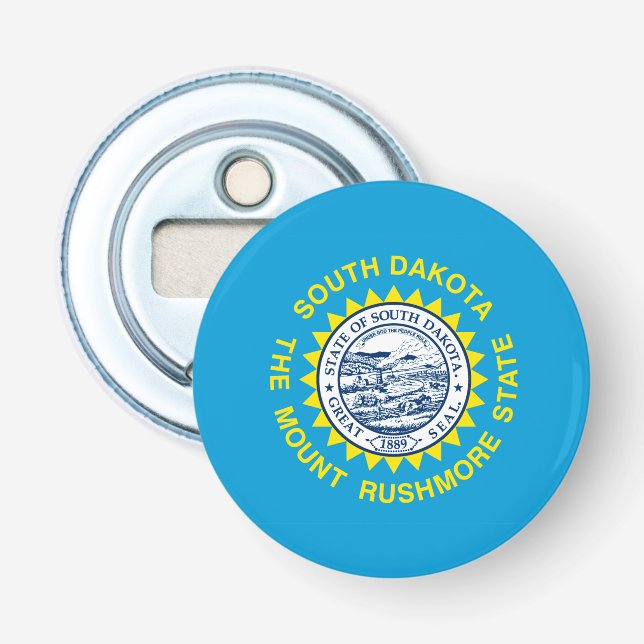 South Dakota State Flag Design Decor Bottle Opener (Front)