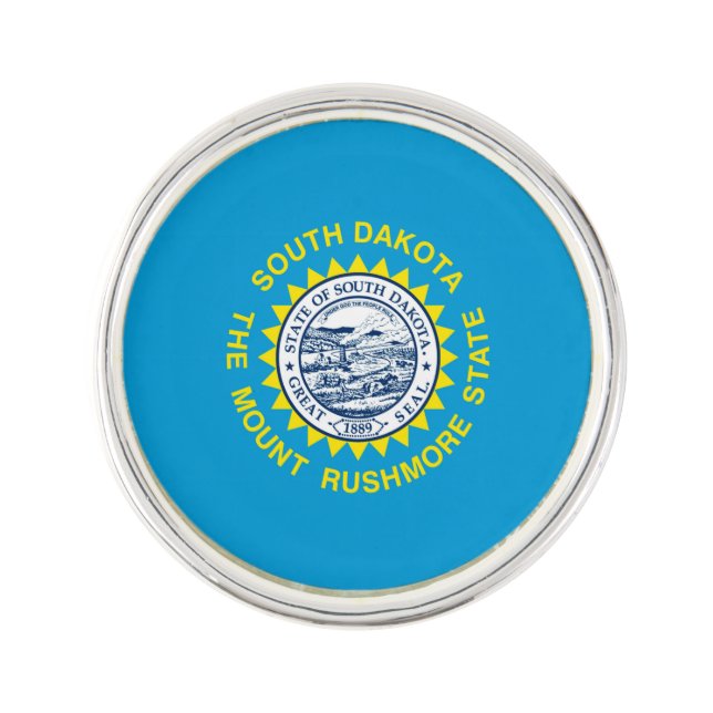 South Dakota State Flag Design Pin (Front)