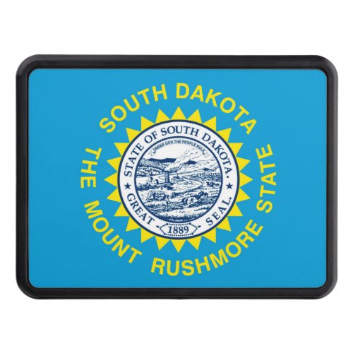South Dakota State Flag Design Tow Hitch Cover